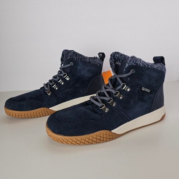 Women's Blue Suede Water Resistant - 8.5 WIDE NWT - Picture 1 of 7